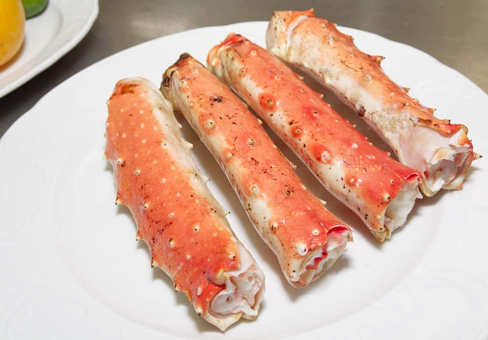 raw crab legs