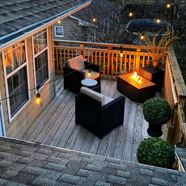 Second Story Deck Lighting