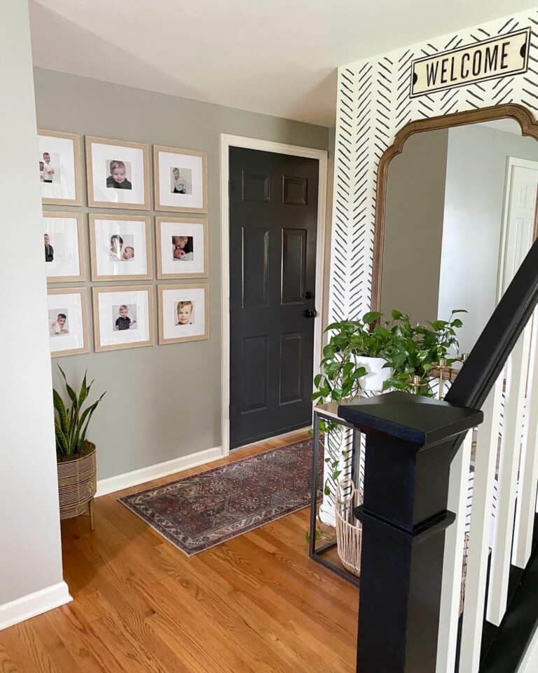Using Sherwin Williams Peppercorn Paint on a Front Door