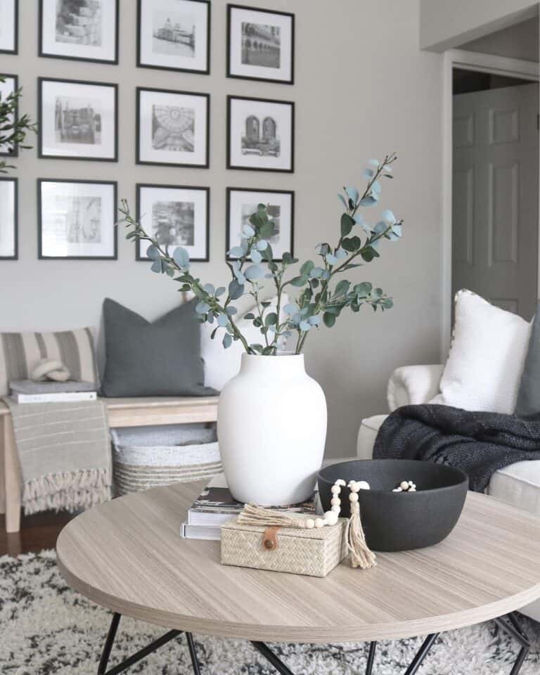 Modern Farmhouse Living Room with Gallery Wall
