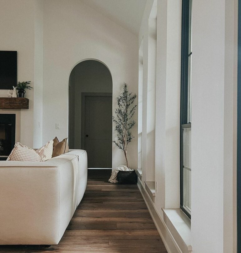 Earthy Living Room Arch