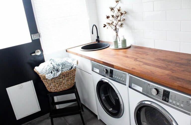 Modern Luxuries in a Farmhouse Laundry Room