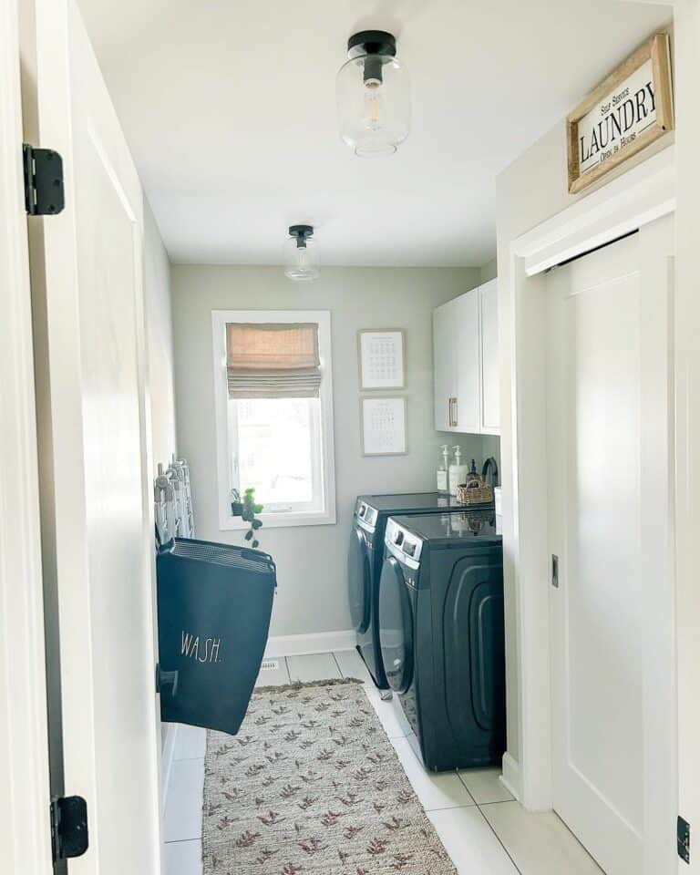 Narrow Laundry Room Design
