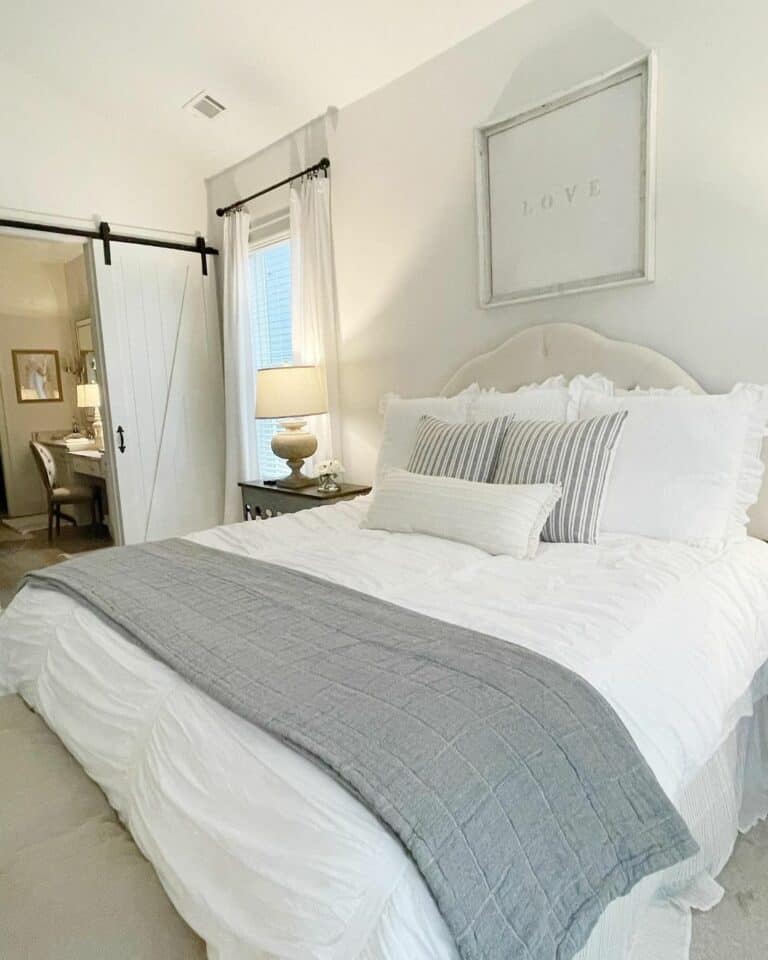 Wind Down in a Blue and White Bedroom