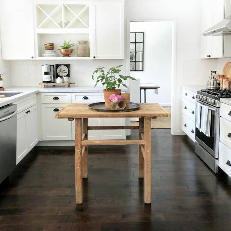 Light Wood Kitchen Island Table