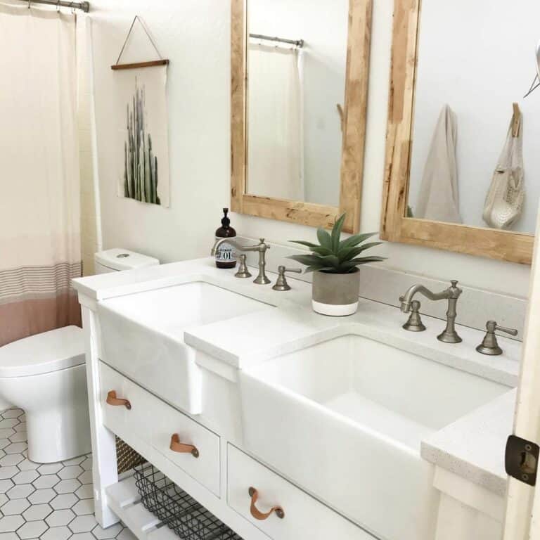 Elegant White Farmhouse Spa