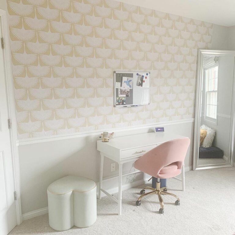 Modern Bedroom With Pink Chair