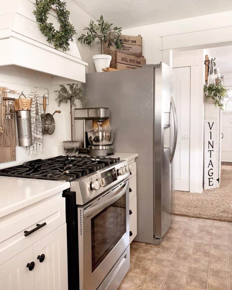 Top of the Fridge Décor in Kitchen