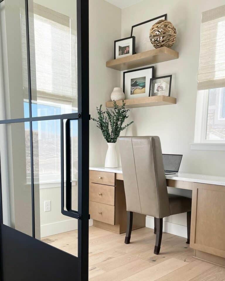 Neutral Modern Home Office Décor Inspiration