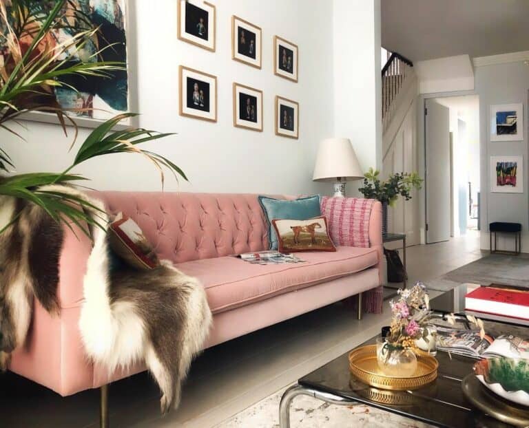 Eccentric Pieces Decorate a Bohemian Living Room