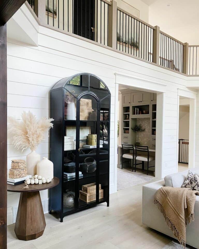 Black Glass Front Display Cabinet