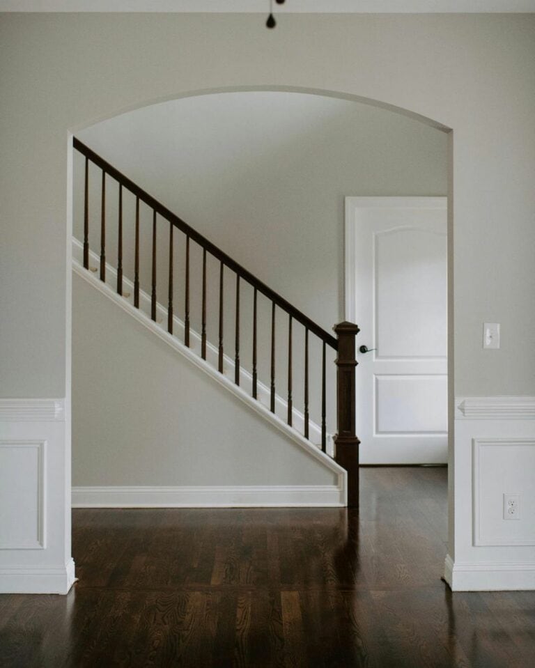 Gray Walls and Brown Floors