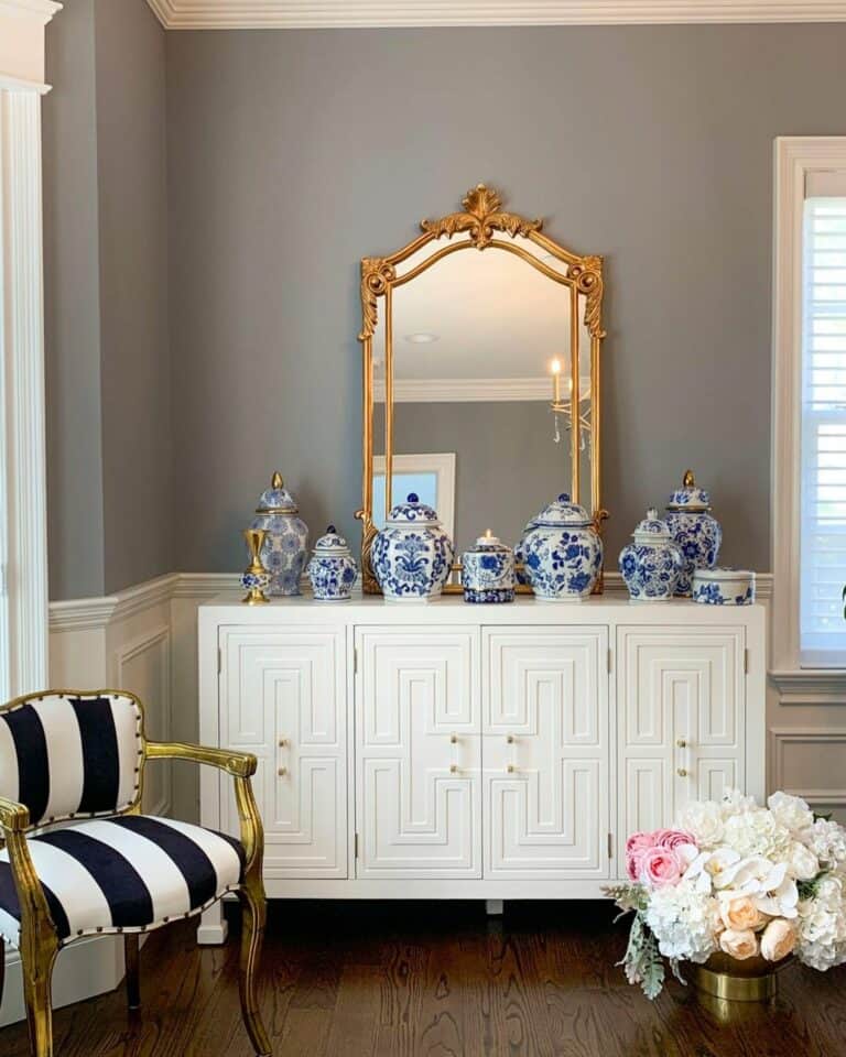 Vibrant Decor Surrounds an Accent Chair