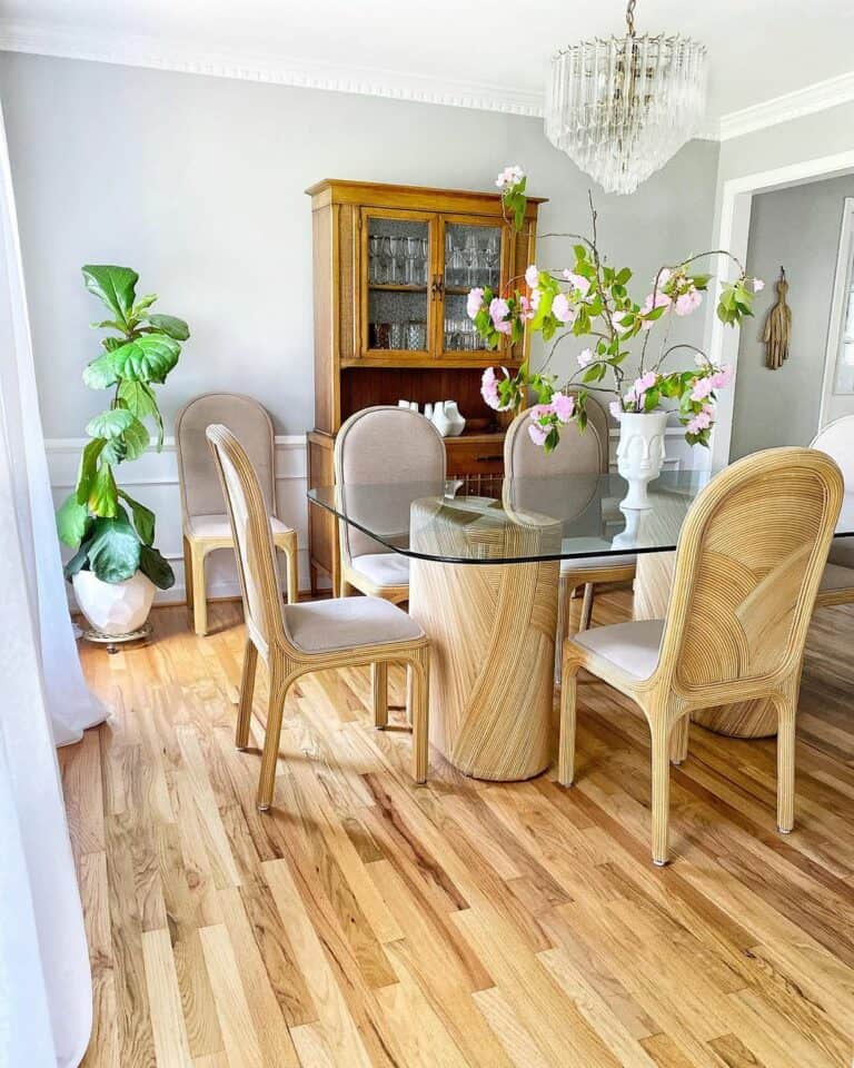 Natural Aesthetic Created Using Bamboo Chairs