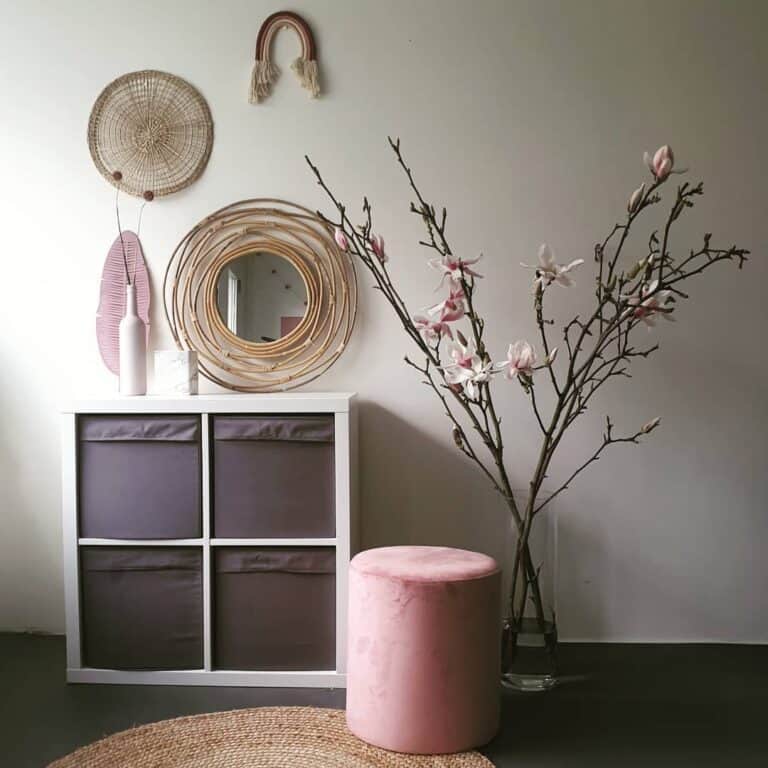 Pink and Dark Brown Decor