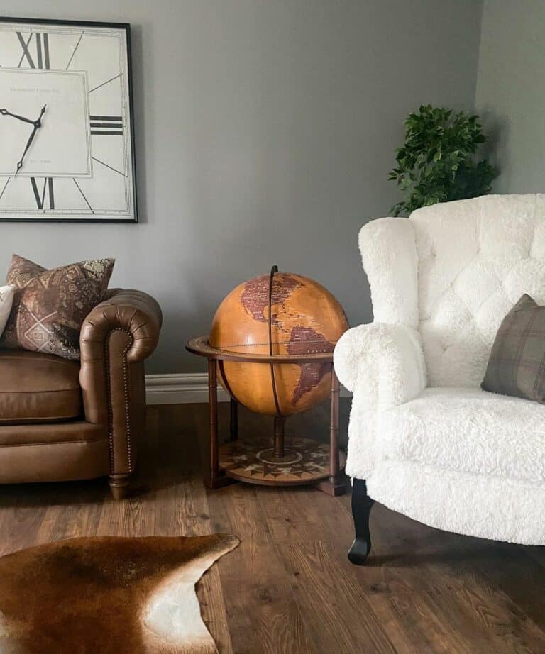 Distinguished Design With Dark Wood Flooring
