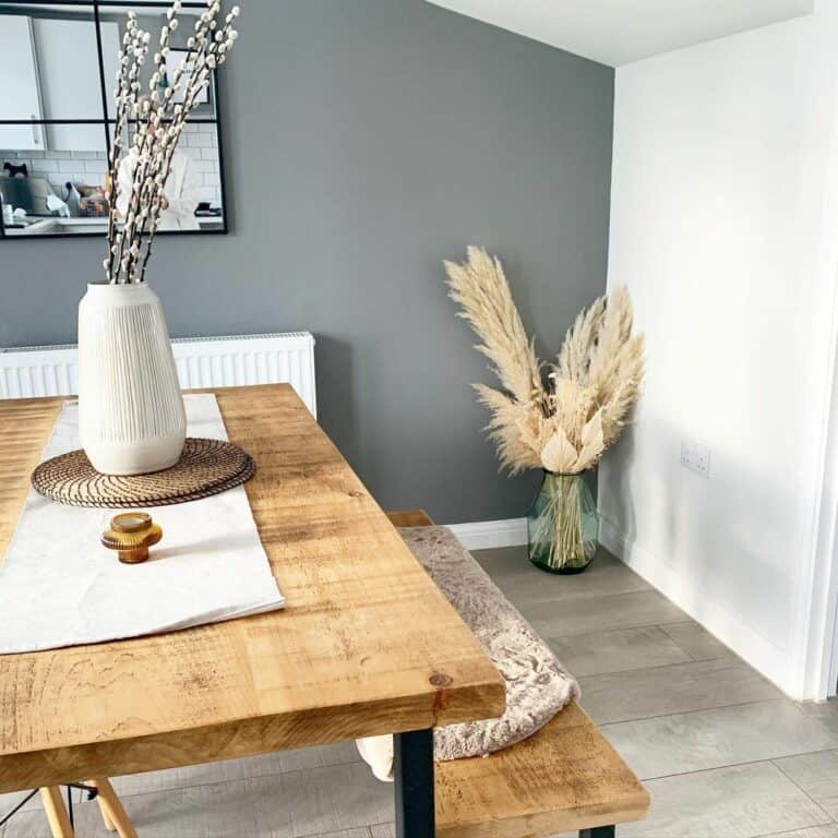 Slanted Ceilings in a Dining Area
