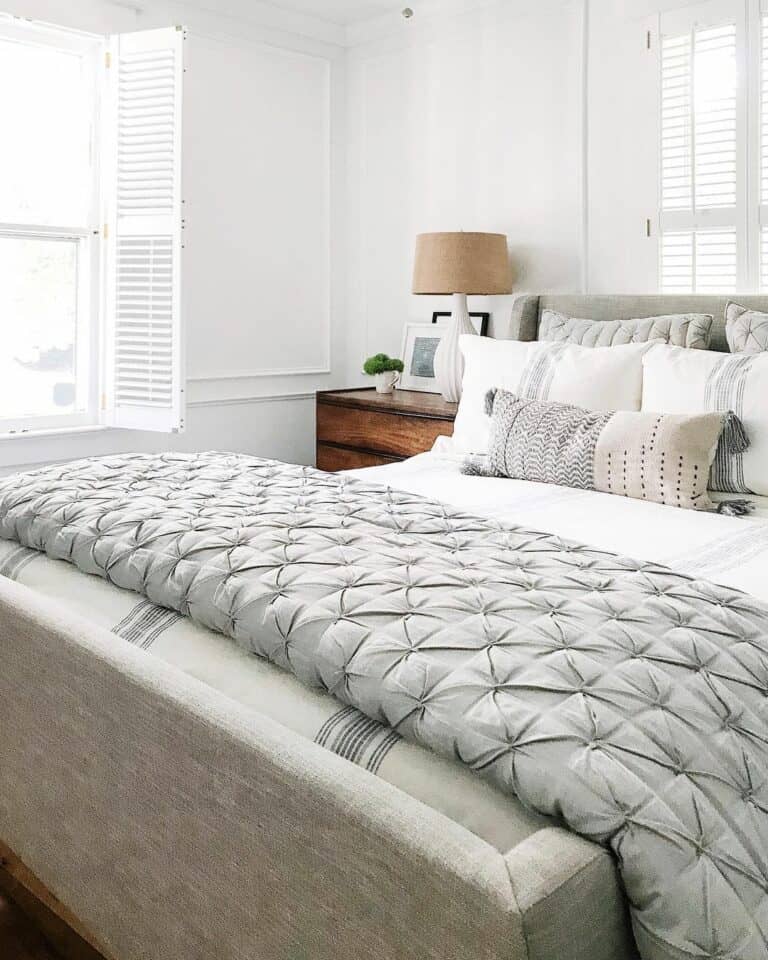 Shutters and Wall Panels for a Bedroom