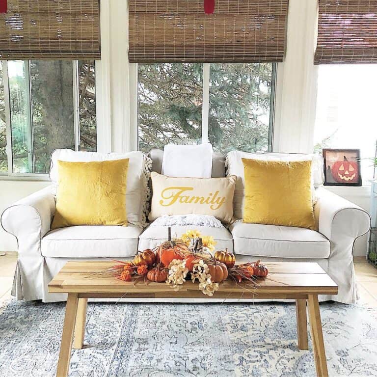 Gold Living Room Accent Pillows