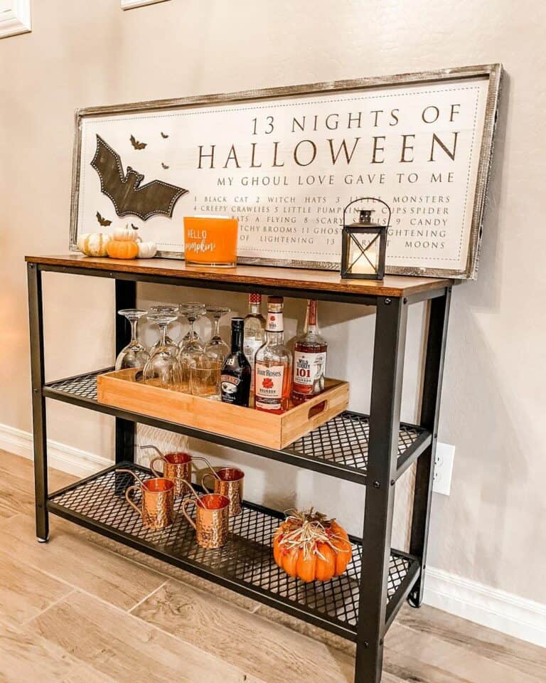 Halloween Mimi Bar Area Décor