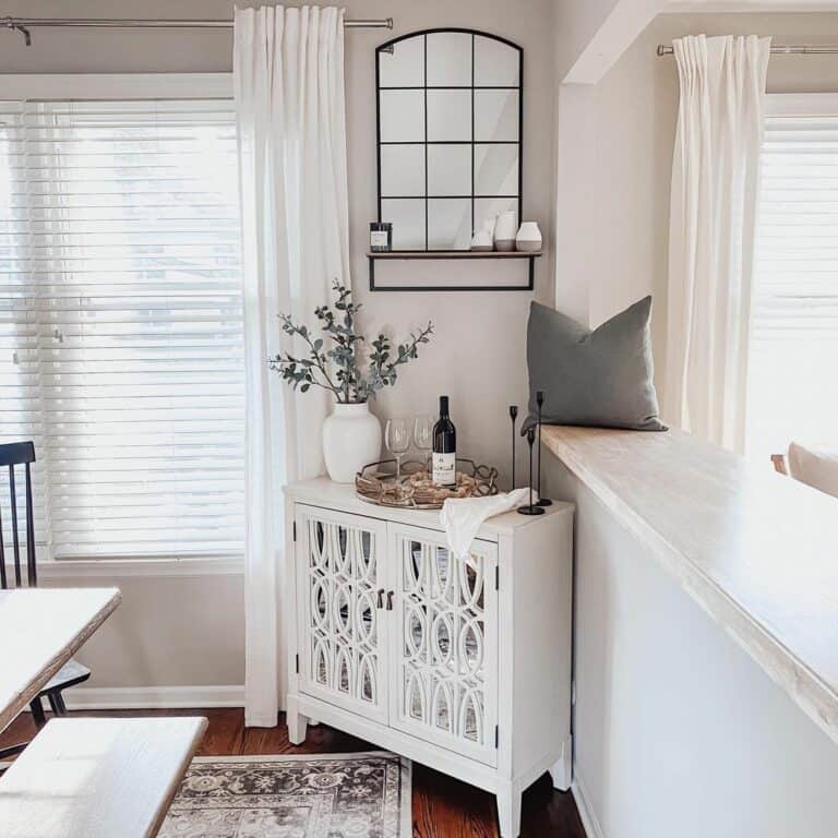 Dining Room Sideboard Bar Area