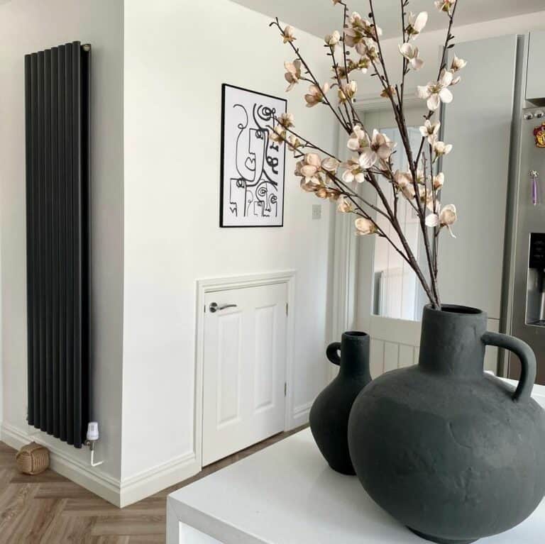 Black and White Kitchen Entry