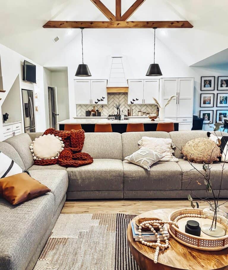 Luxurious Vaulted Ceilings Illuminated by Pot Lights