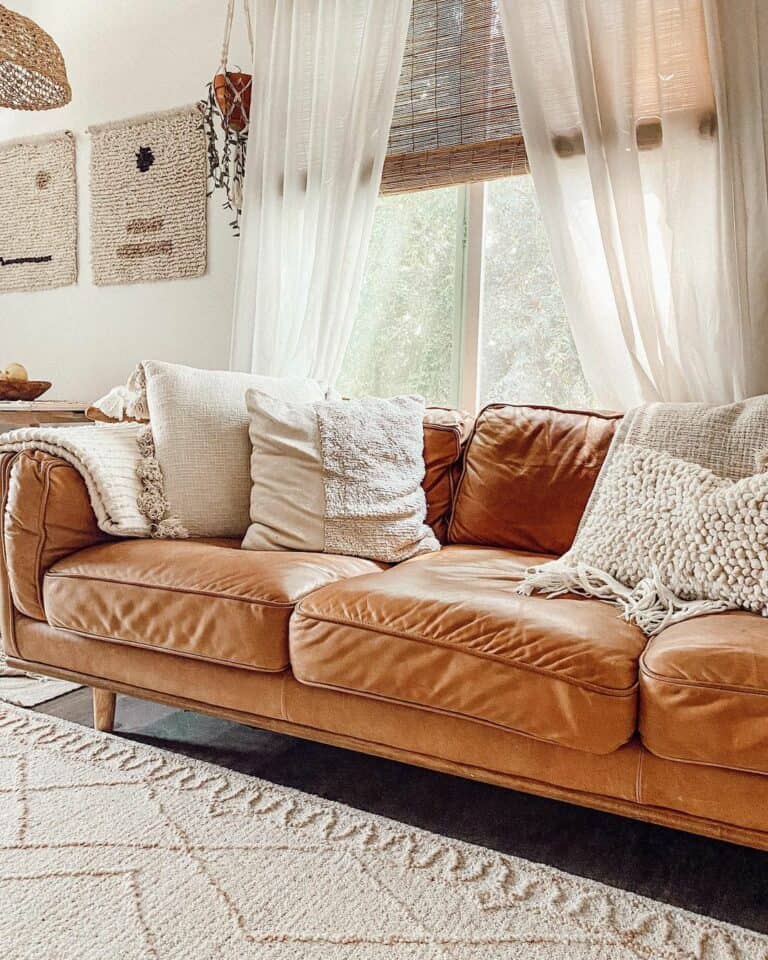 Layered Window Dressings Featuring Different Materials