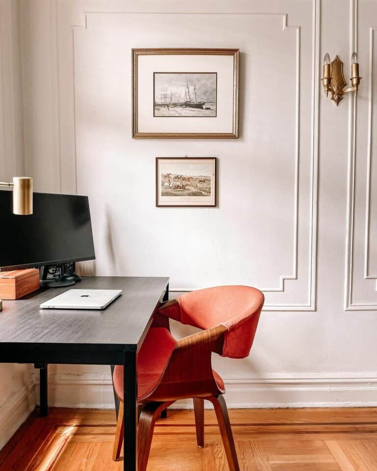 Wall Paneling Creates Natural Frames