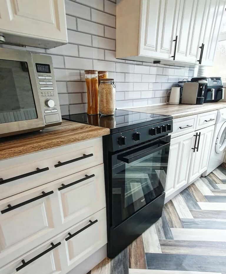 Rustic Multi-colored Herringbone