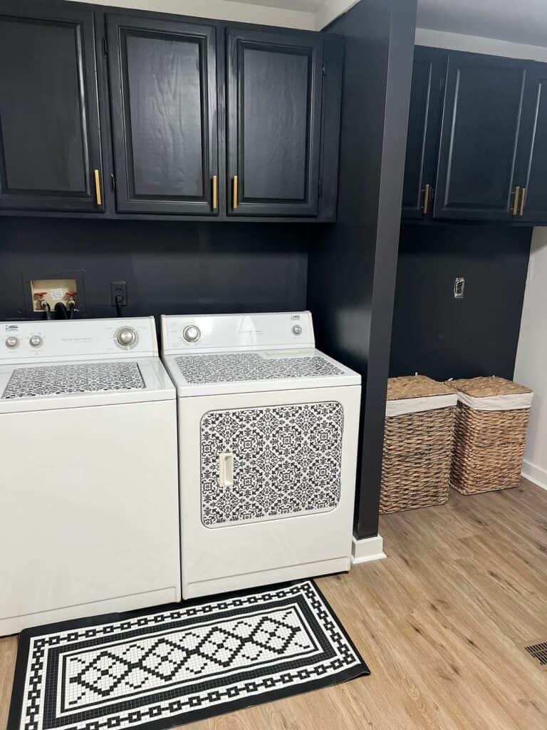 Dark Walls and Bold Cabinets