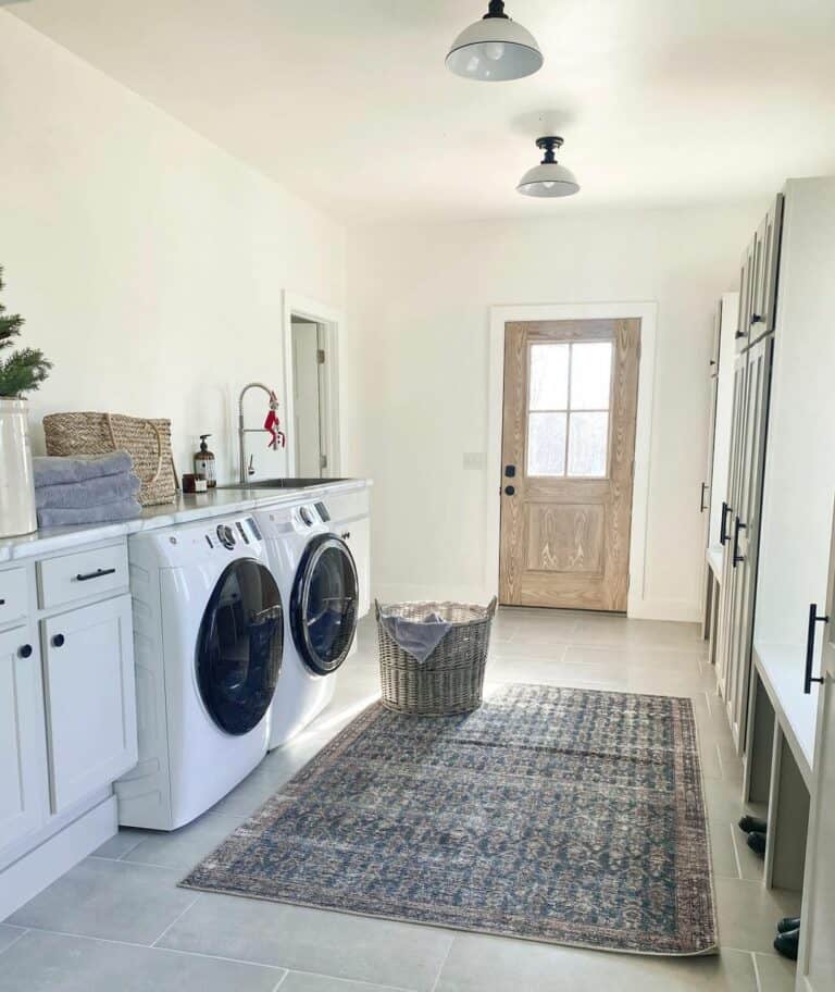 A Bright Laundry Room Design