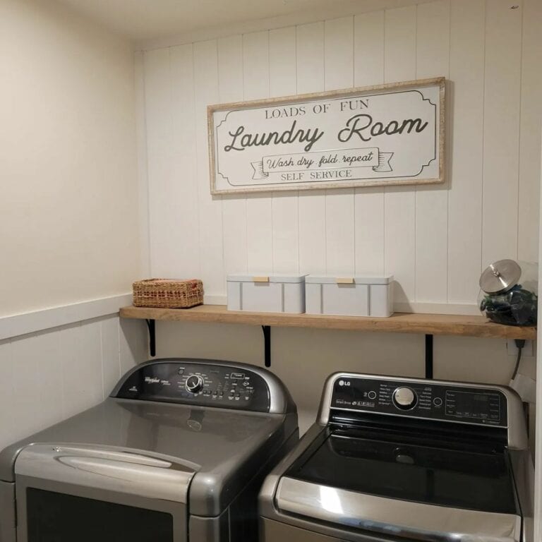 Vertical White Shiplap Paneling