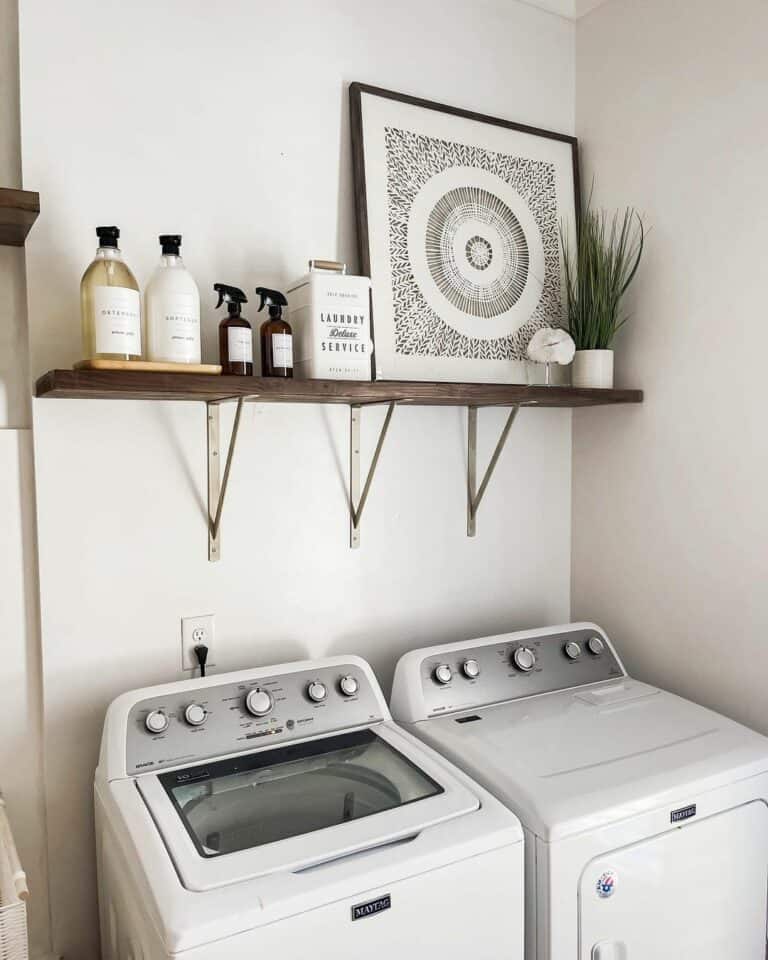 Spa-Like Accessories in a Laundry Room