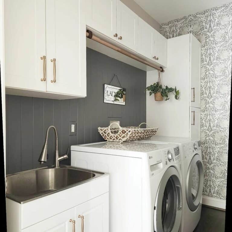 Dark Gray Shiplap and Modern Embellishments