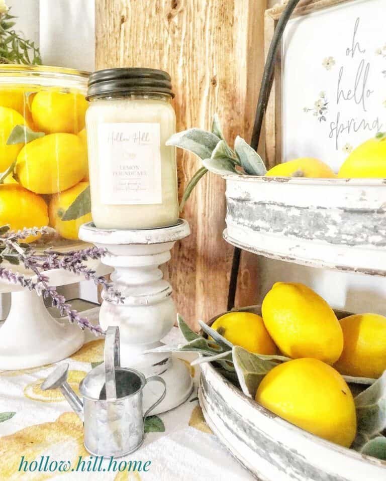 Coffee Bar Display With Lemons