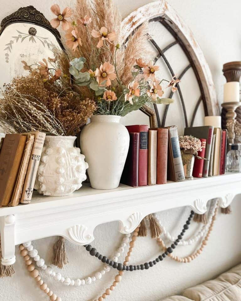 Books as Creative Shelf Décor