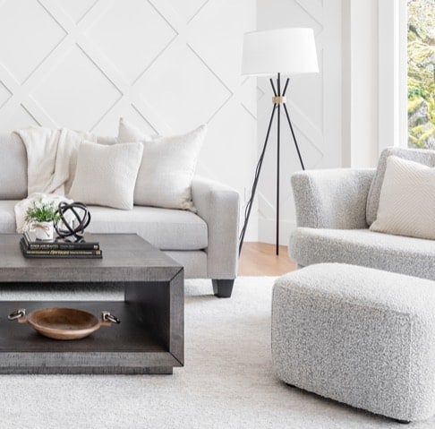 Rounded Furniture and Diamond Paneling