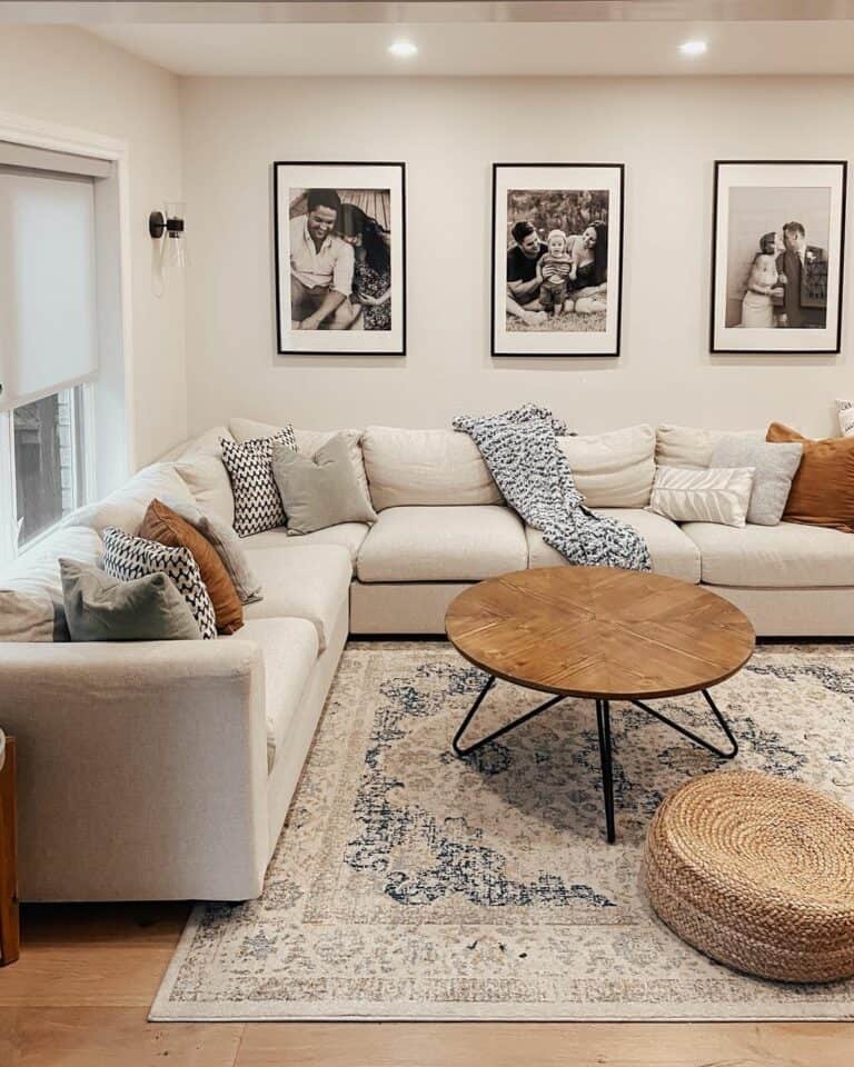 Modern and Earth-toned Living Room