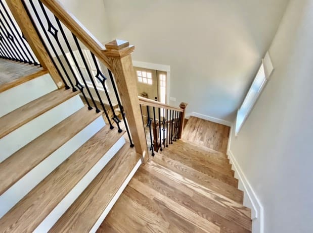 Staircase With Diamond-shape Baluster Detail