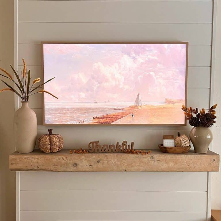 Dreamy Wooden-themed Living Room