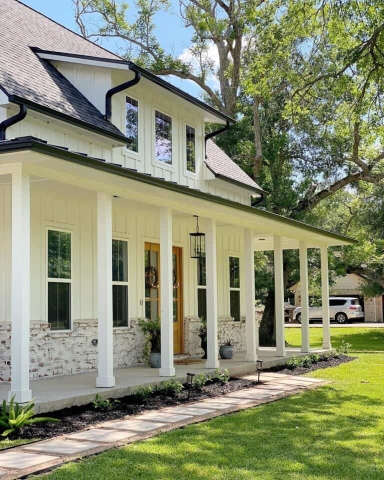 Board and Batten Porch with Roof