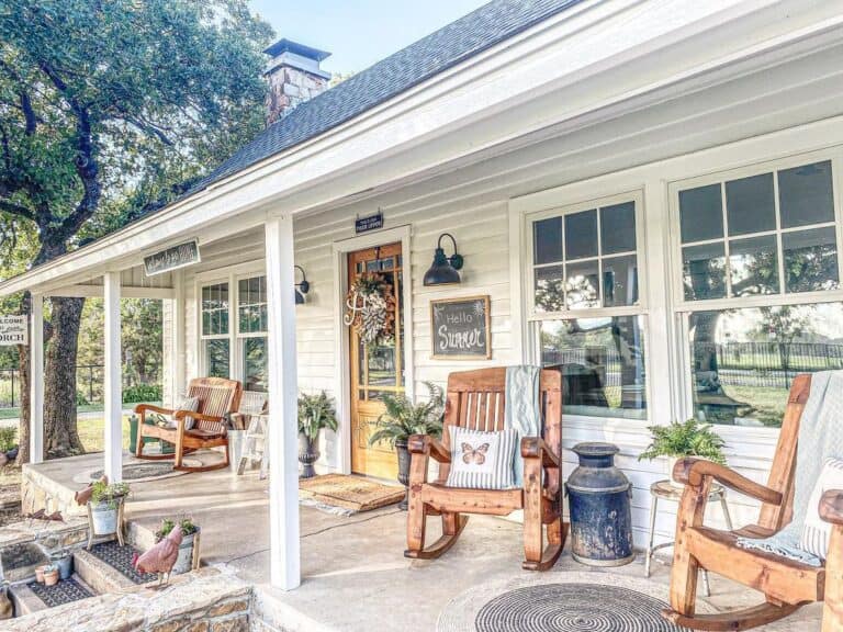 Farmhouse Sign Decor for Porch Roof