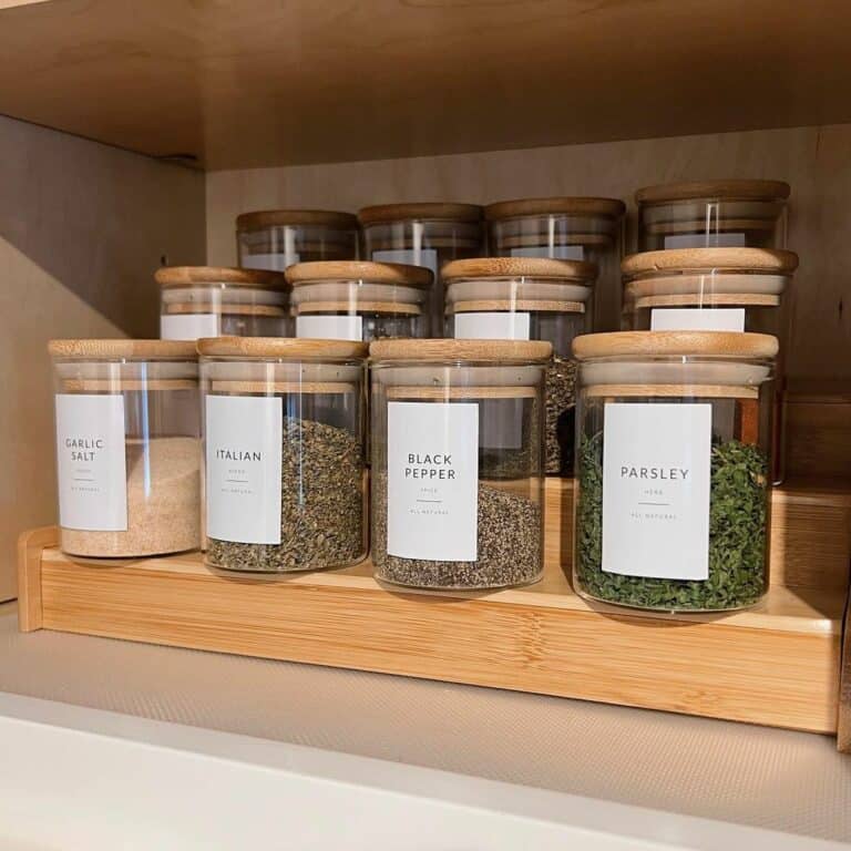 Tiered Shelf Organizer for Cylindrical Jars