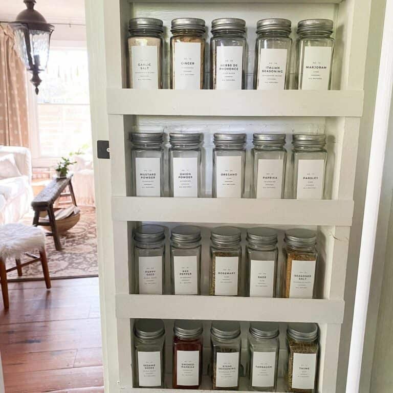 Vintage Living Room Connected to Farmhouse Kitchen