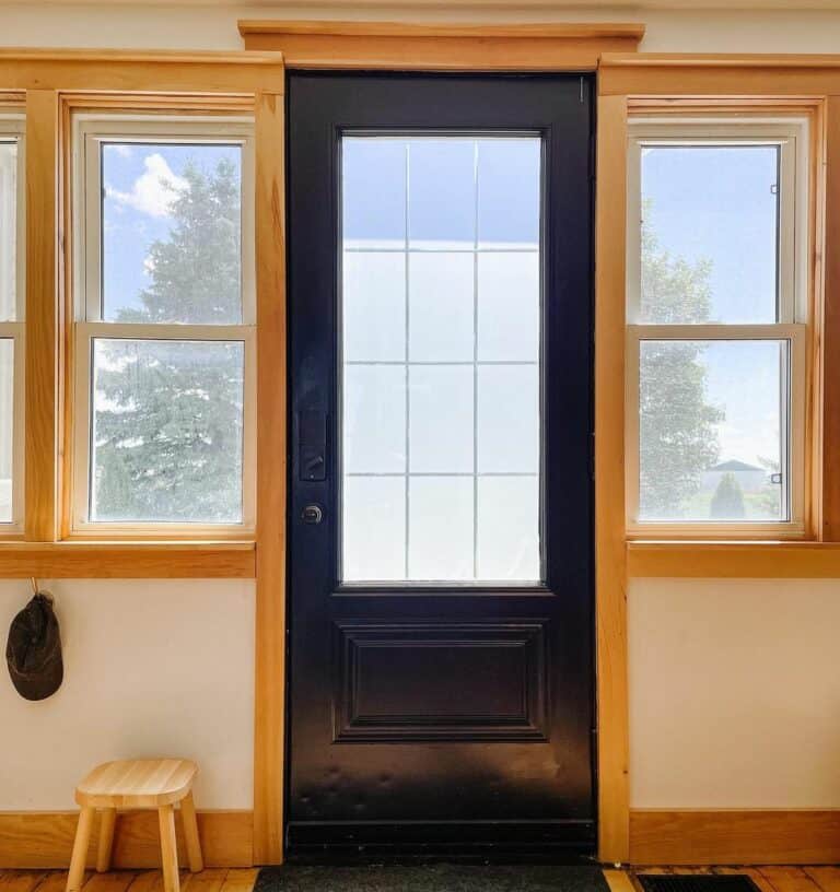 Black Entryway Door Attracts Attention