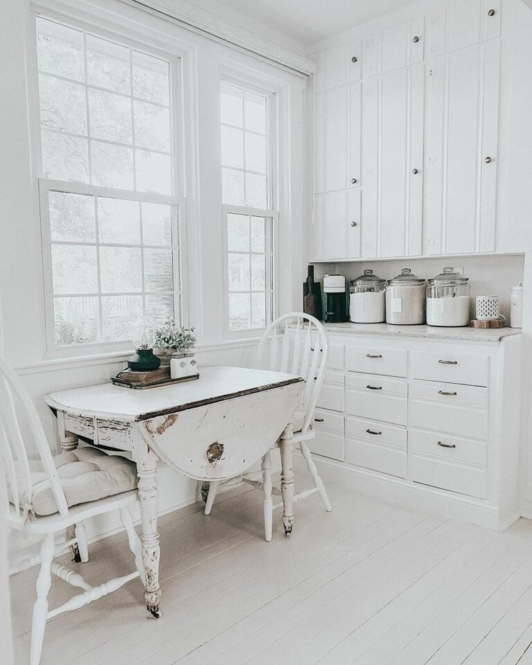 Refreshed Walls To Accompany Distressed Furniture