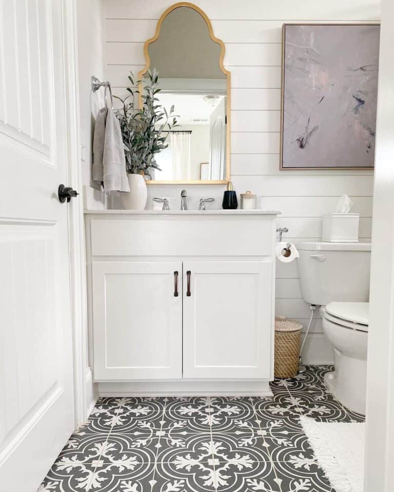Mosaic Floor Tiles for Half Bath