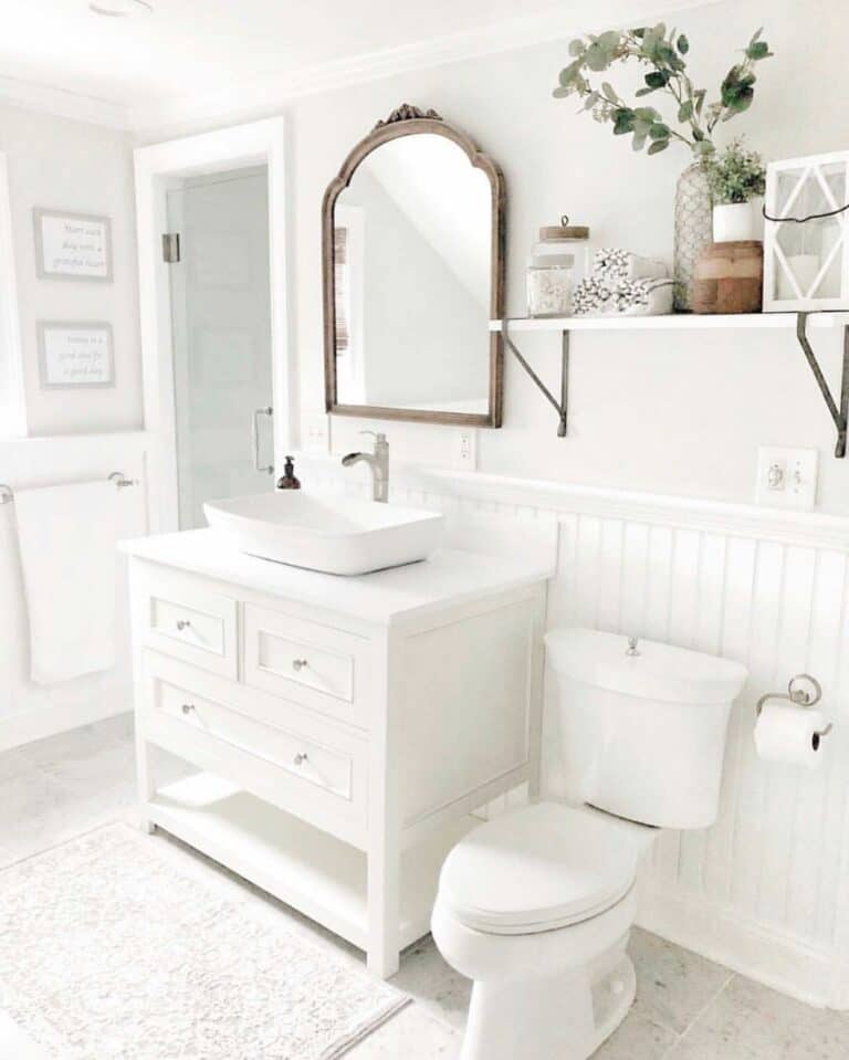 Washstand for Modern Farmhouse Half Bath