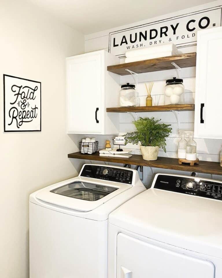 Inject Pops of Color with Floating Shelves